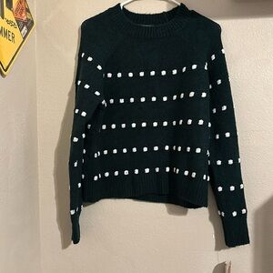 COPPER KEY polka dot green sweater